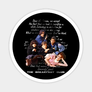 Breakfast Club Letter Black Adult Magnet